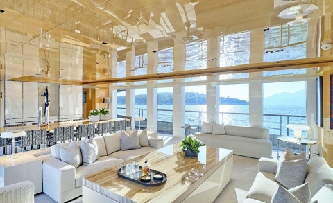 Luxury Yacht Sunset Deck