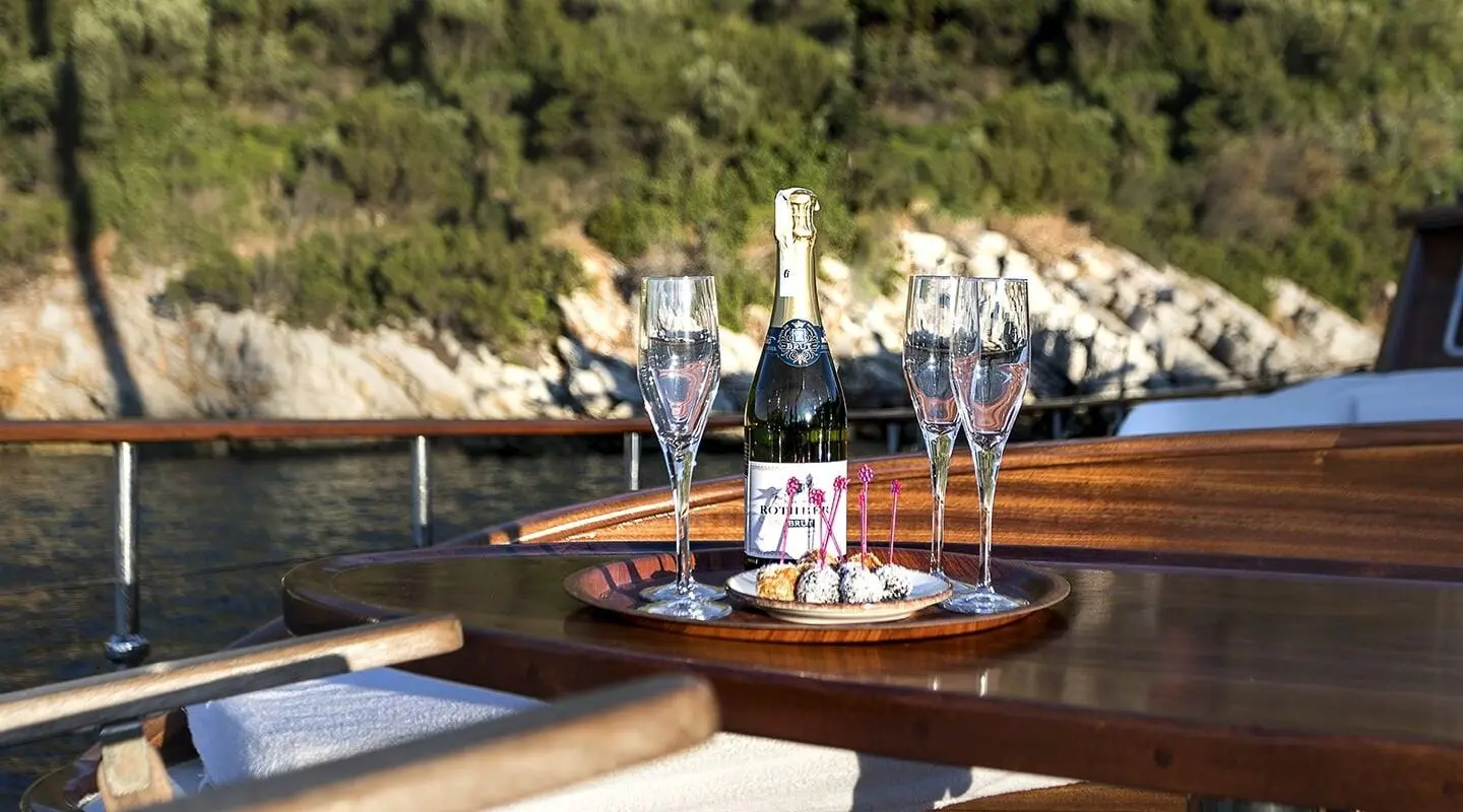 Luxury Gulet Sailing Sunset