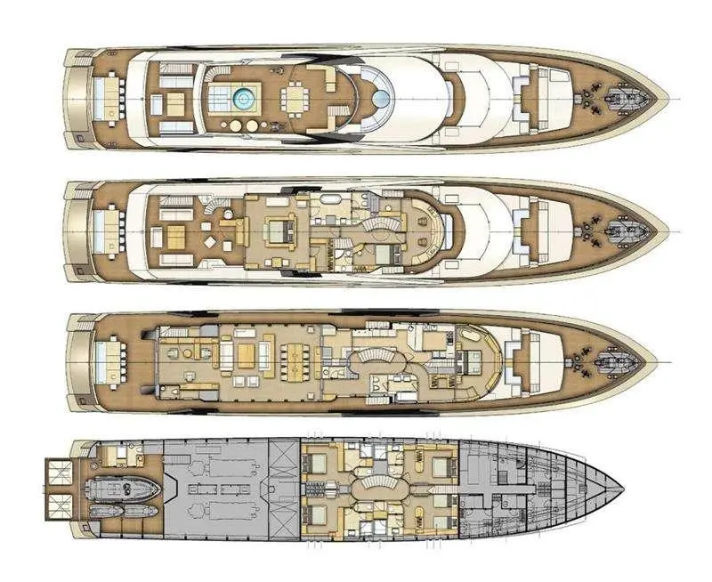 La Pellegrina 1 Deckplan