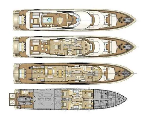 La Pellegrina 1 Deckplan