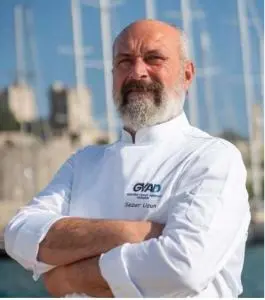 Bearded Crew Member Chef Jacket Marina
