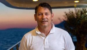 Man On Yacht Deck Dusk