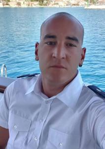 Crew Member Selfie Boat Sea Shore