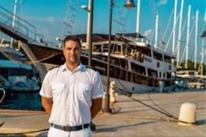 Crew Member Dock Wooden Yacht