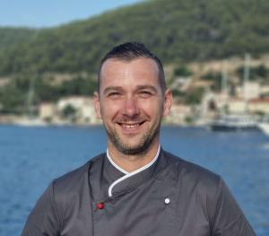 Crew Member Portrait Coastal Backdrop