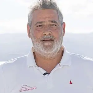 Man In Daiquiri Polo By Sea