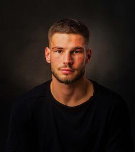 Young Man Short Hair Light Beard Portrait
