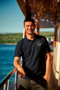 Crew Member Luna Polo On Yacht Deck