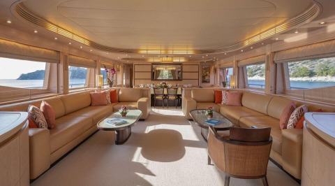 Luxury Yacht Glaros Salon