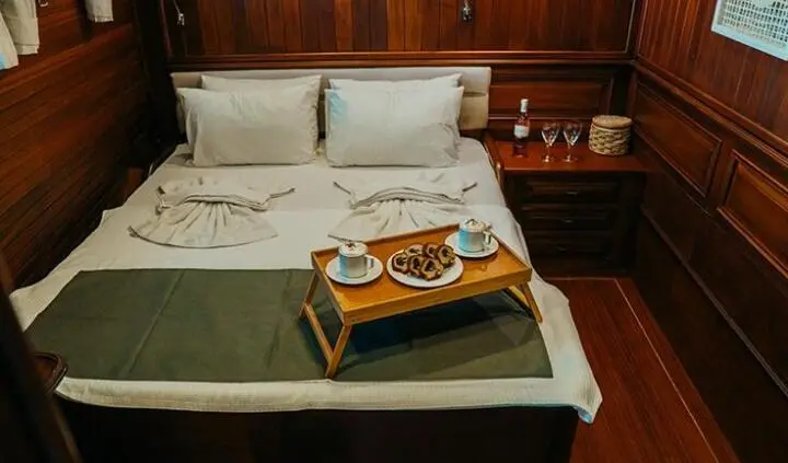 Wicked Felina master cabin with king bed and ensuite, neatly made