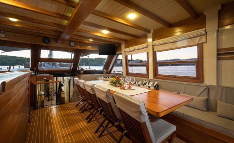 Luxury Gulet Sailing Sunset