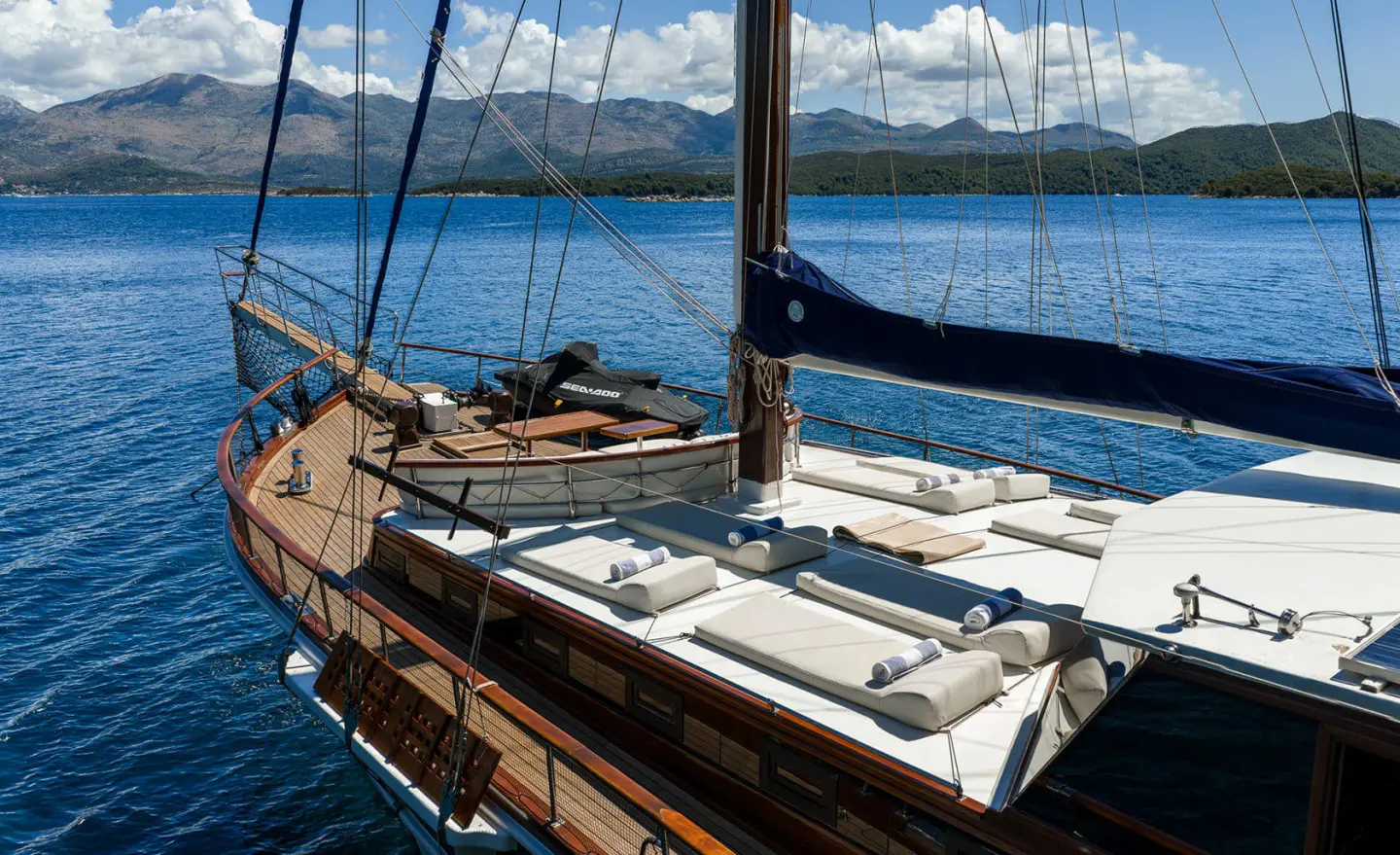 Luxury Gulet Sailing Sunset