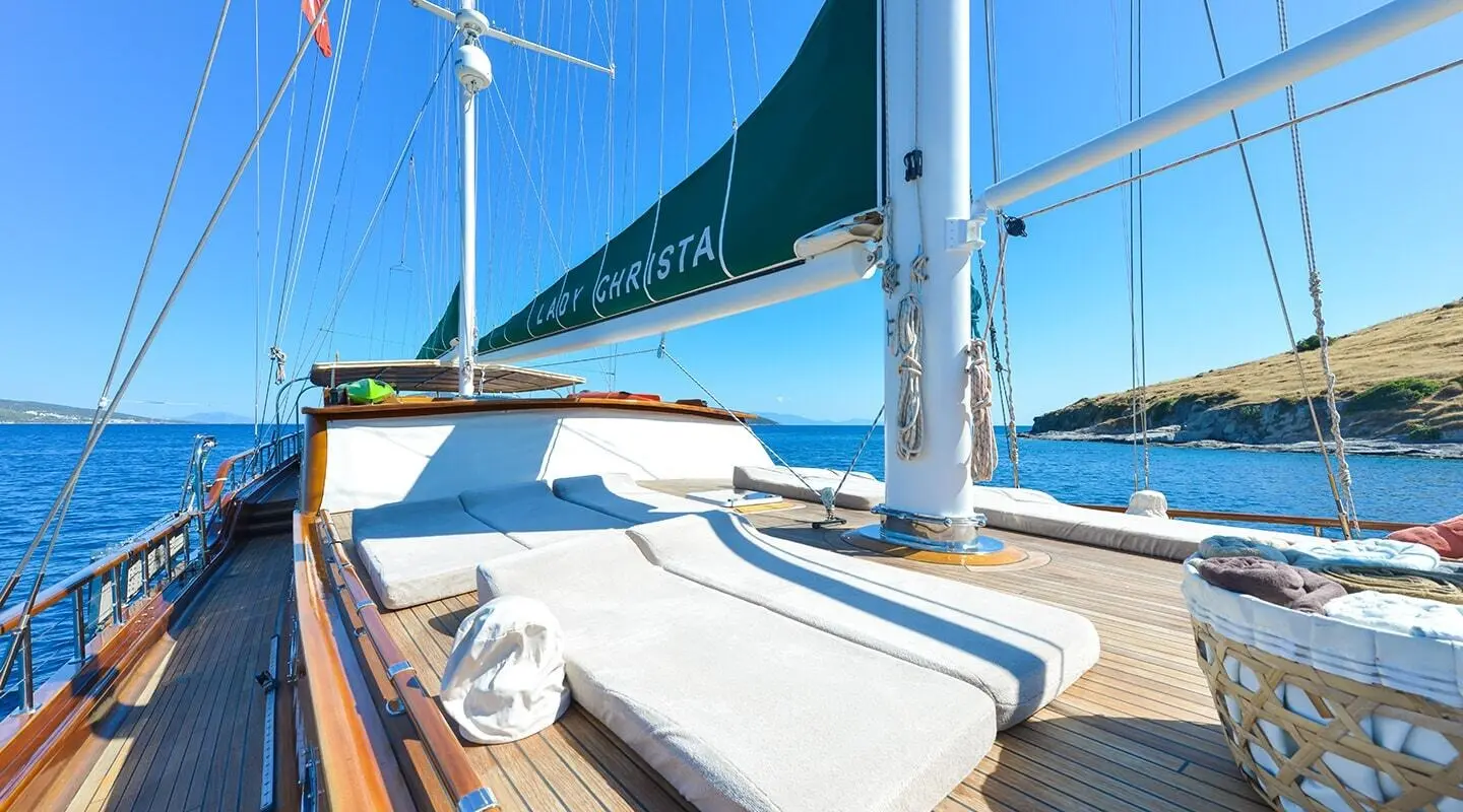 Luxury Gulet Sailing Sunset