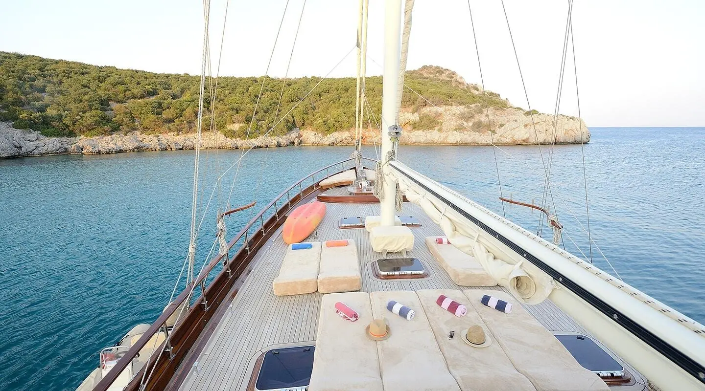 Luxury Gulet Sailing Sunset