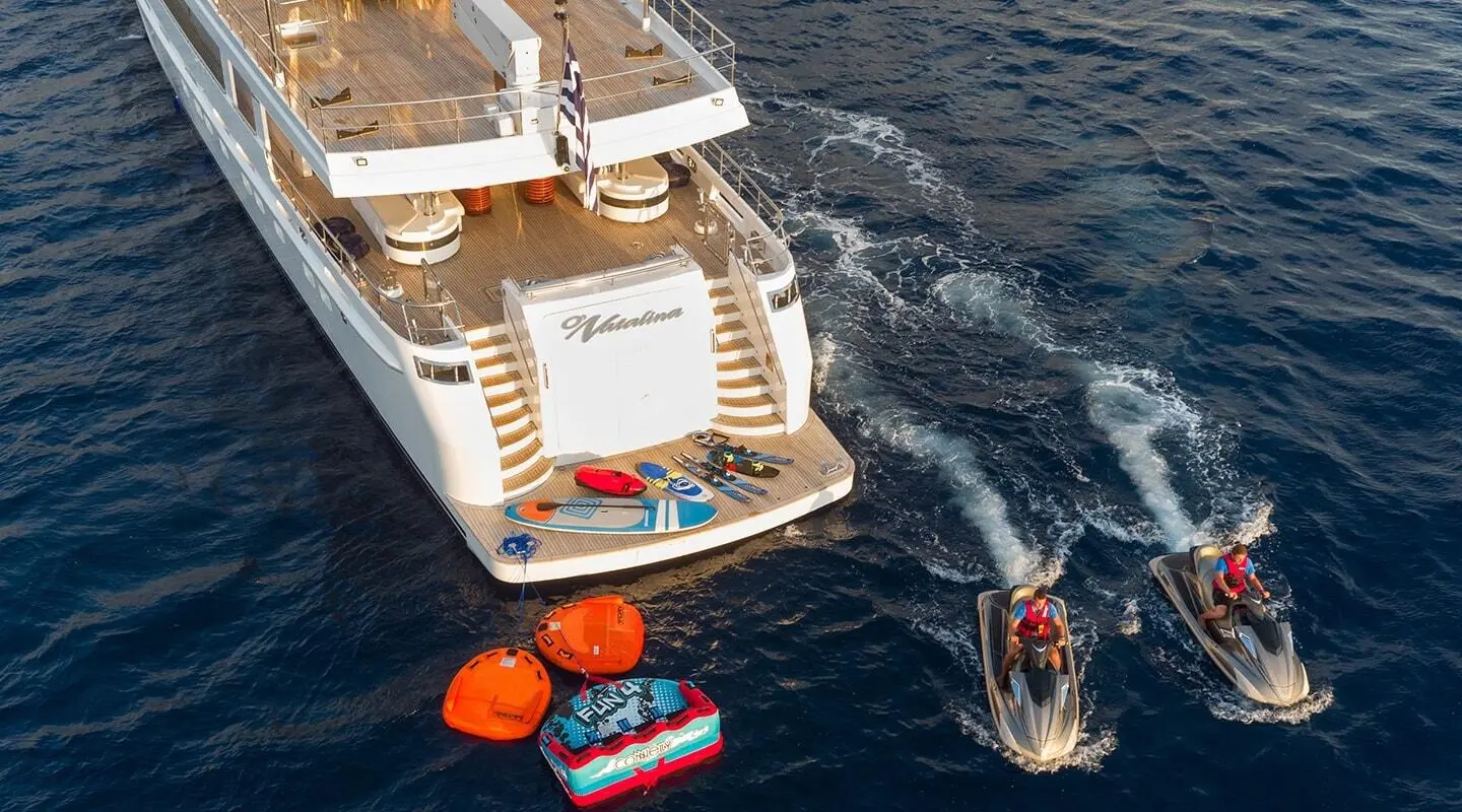 Luxury Yacht O Natalina Sunset