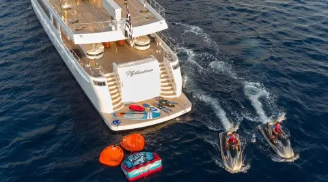 Luxury Yacht O Natalina Sunset