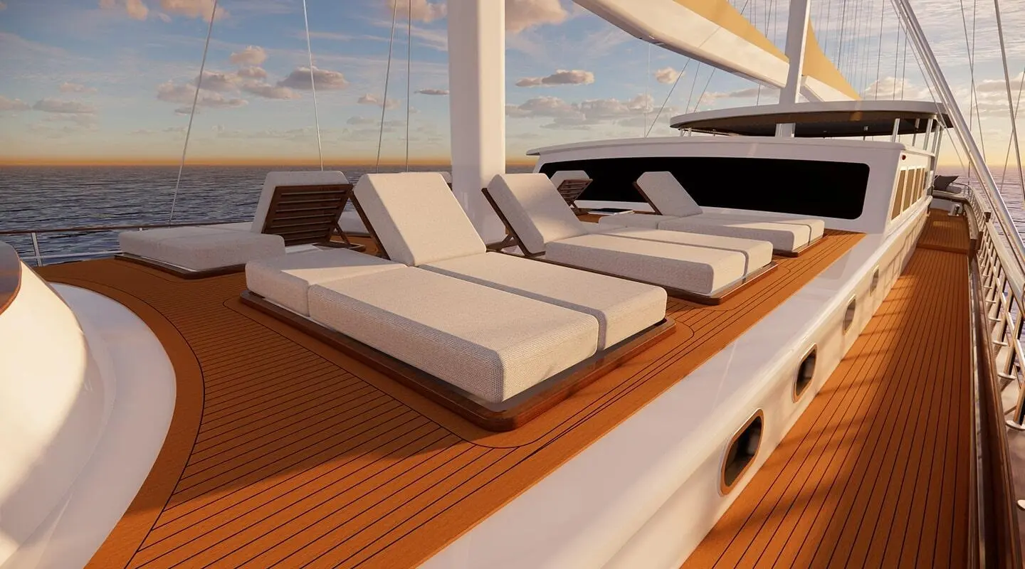 Luxury Gulet Sailing Sunset