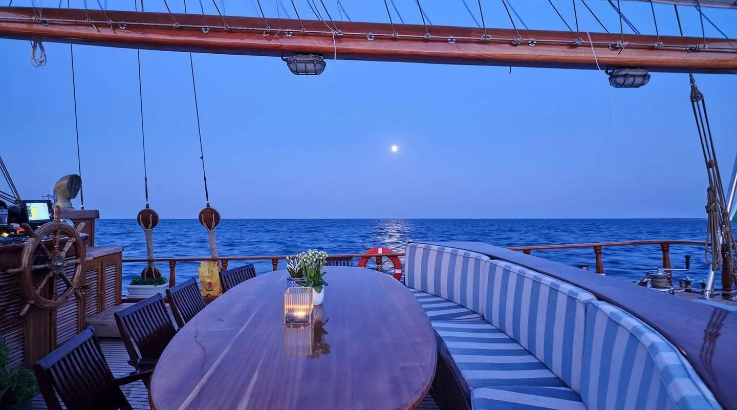 Luxury Gulet Sailing Sunset