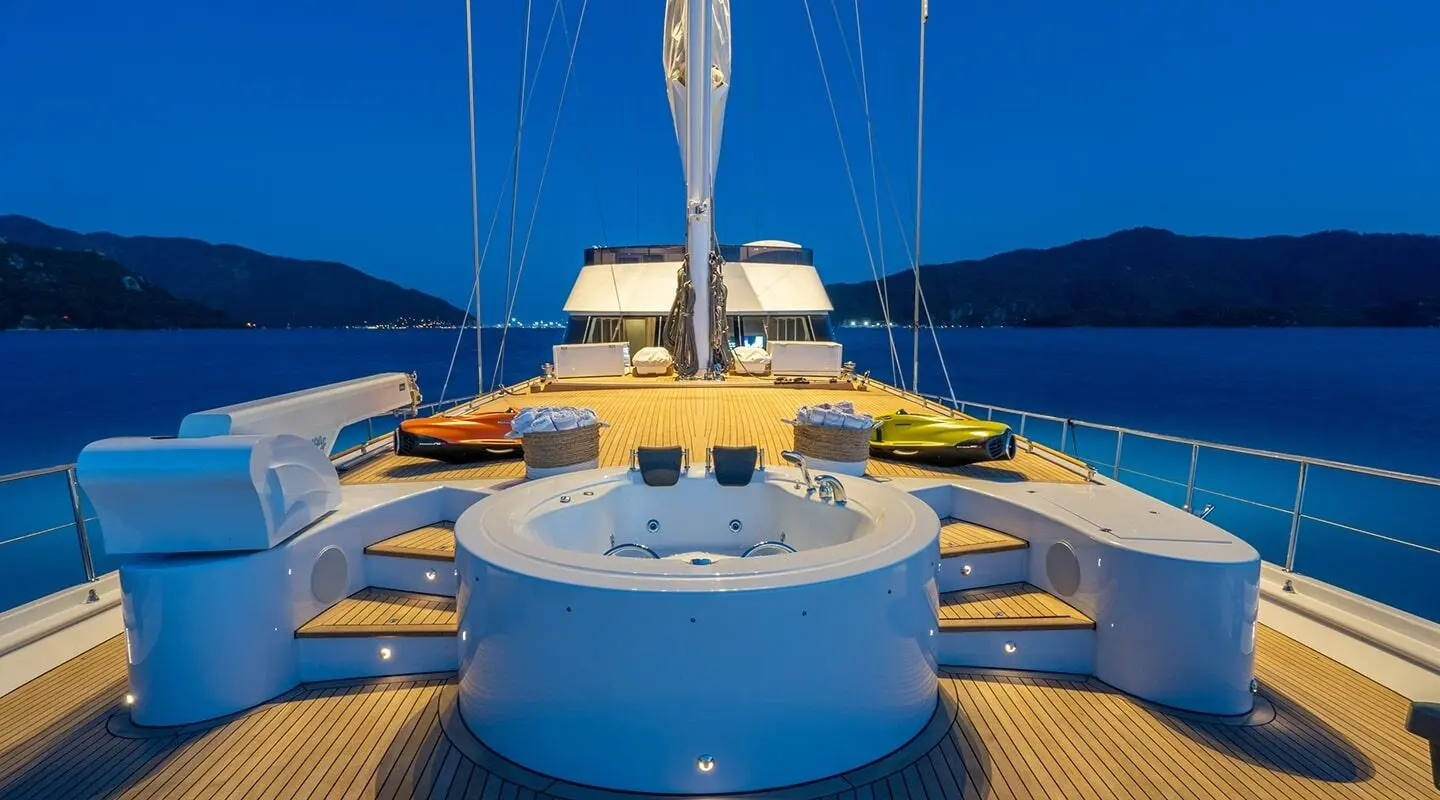 Luxury Gulet Sailing Sunset